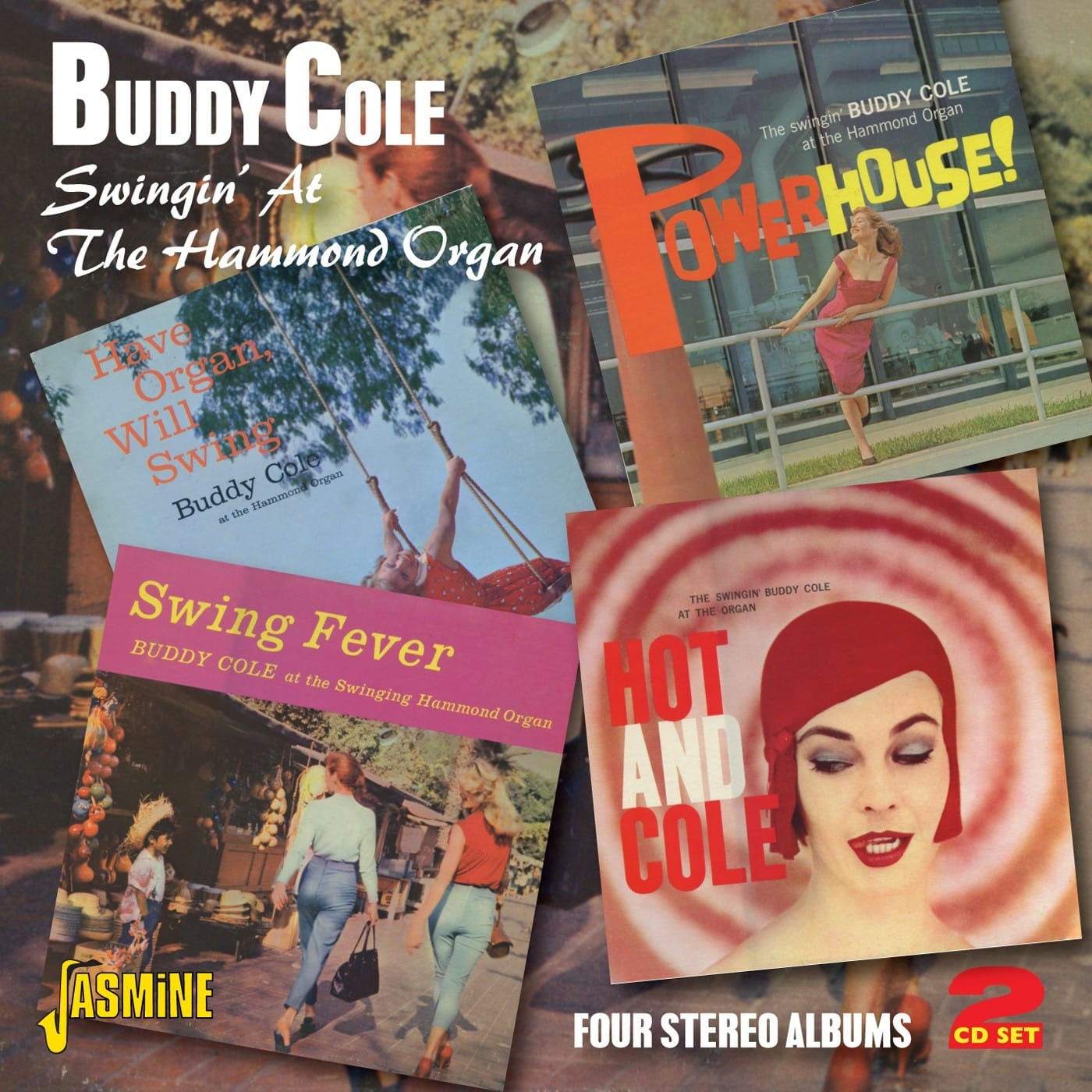 Buddy COLE - Swingin' at the Hammond Organ - Four Stereo Albums