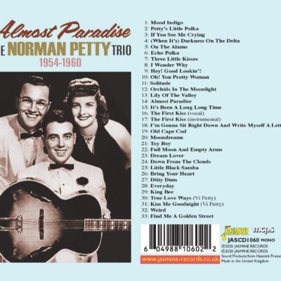 The Norman PETTY TRIO, 1954-1960 - Almost Paradise