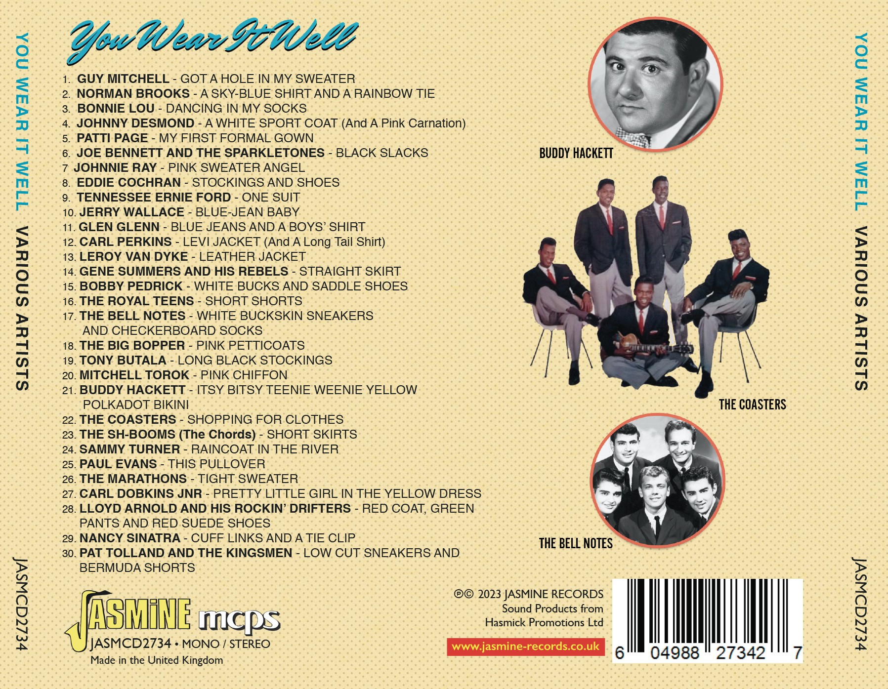 Various Artists - You Wear It Well - A Decade of All Dressed-Up Pop, Rock 'N' Roll and Country Songs - 1953-1962 - Image 2